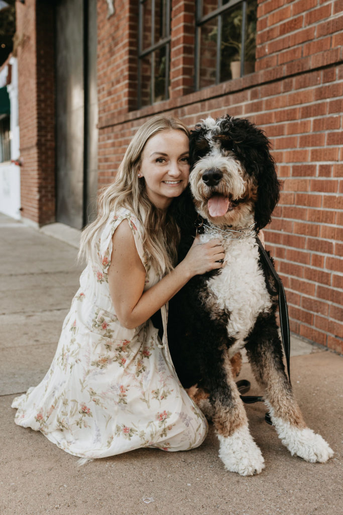 engagement photos with dog in southern california