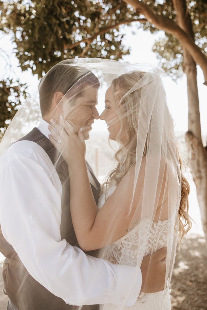 San Luis Obispo Wedding veil photo