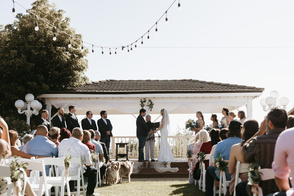 California wedding ceremony