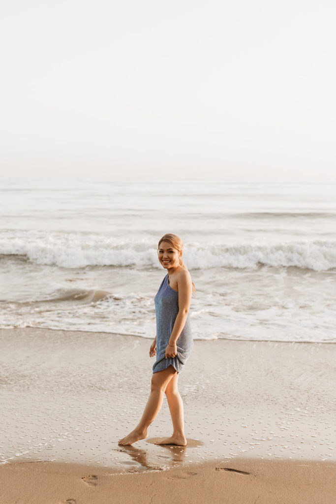 California engagement session on the beach