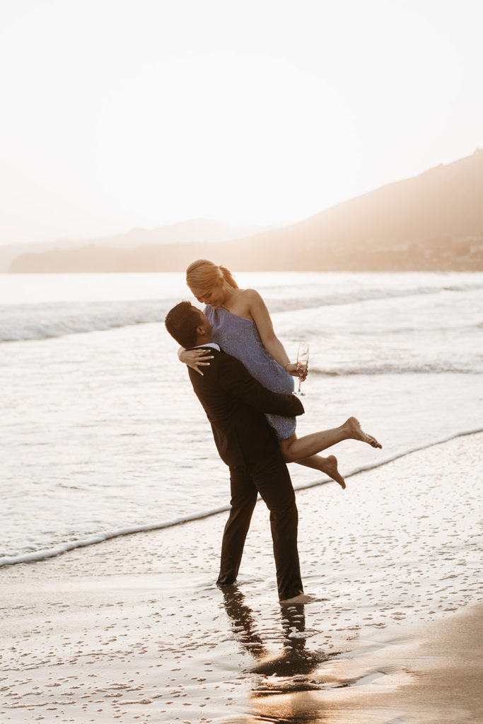 California engagement session on the beach