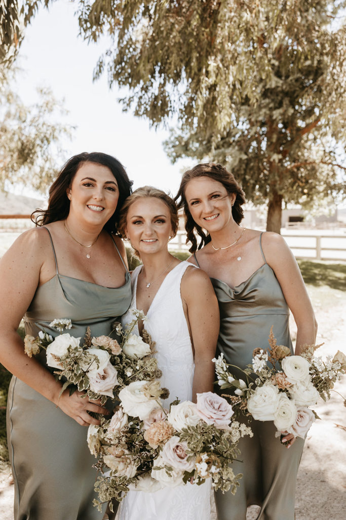 california wedding bridesmaids