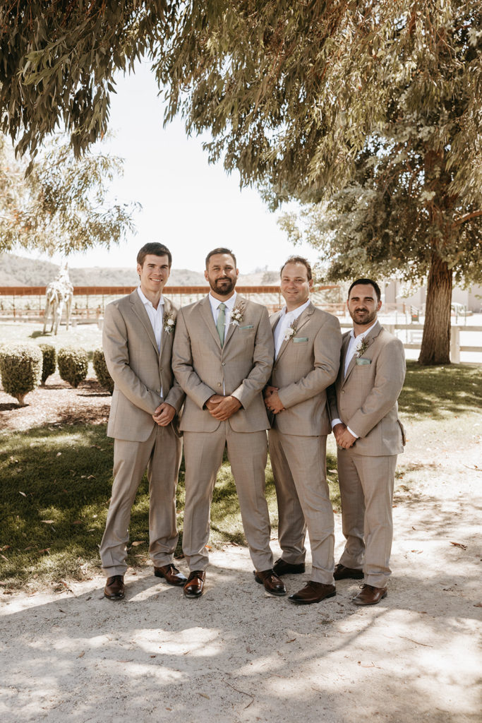 California Wedding groomsmen