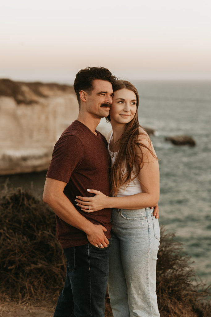 California beach engagement