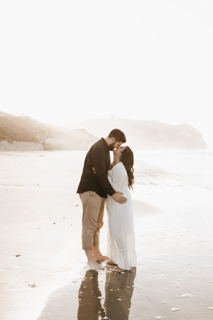 couple in Avila Beach in Pismo Sand Dunes 