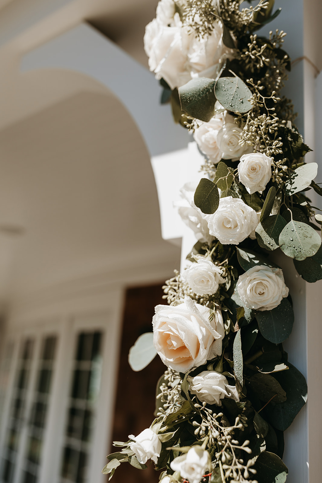 wedding venue flowers on an arch | The Penny: A Downtown Wedding Venue in San Luis Obispo