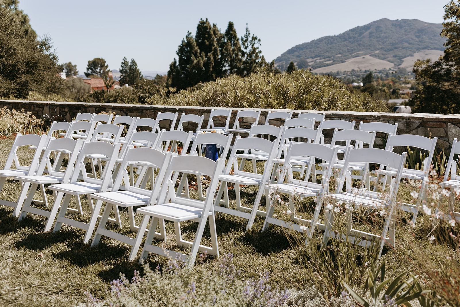 wedding venue set up with white chairs | The Penny: A Downtown Wedding Venue in San Luis Obispo