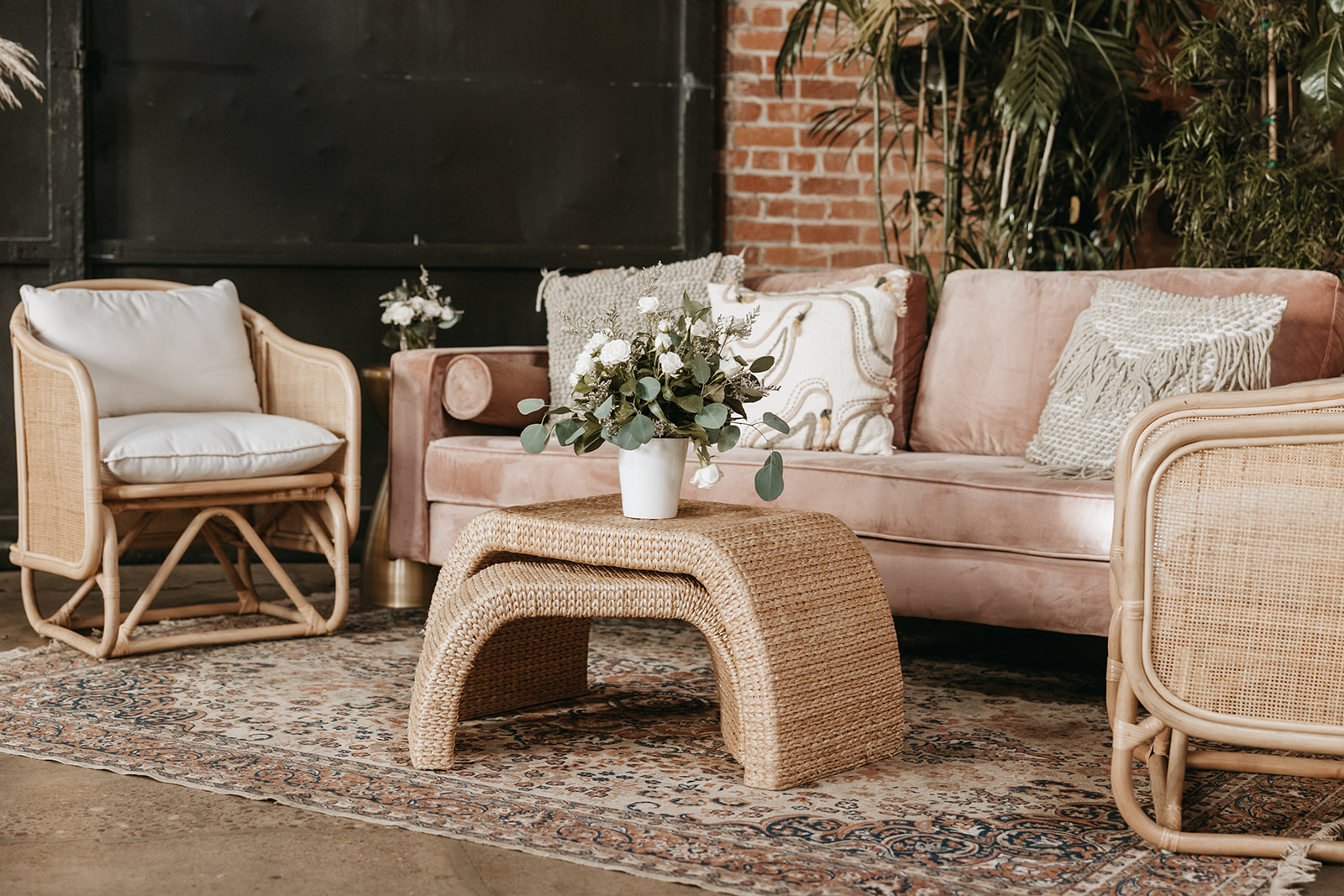 wedding details for a lounge area | The Penny: A Downtown Wedding Venue in San Luis Obispo