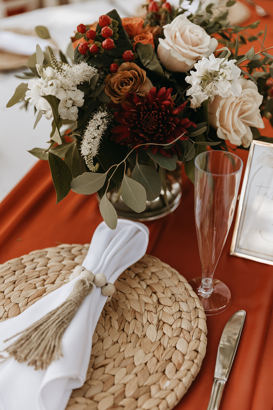 autumn wedding table