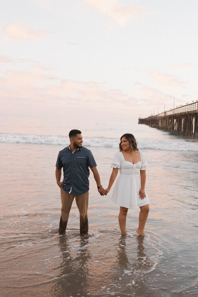 an anniversary session at avila beach in central california

