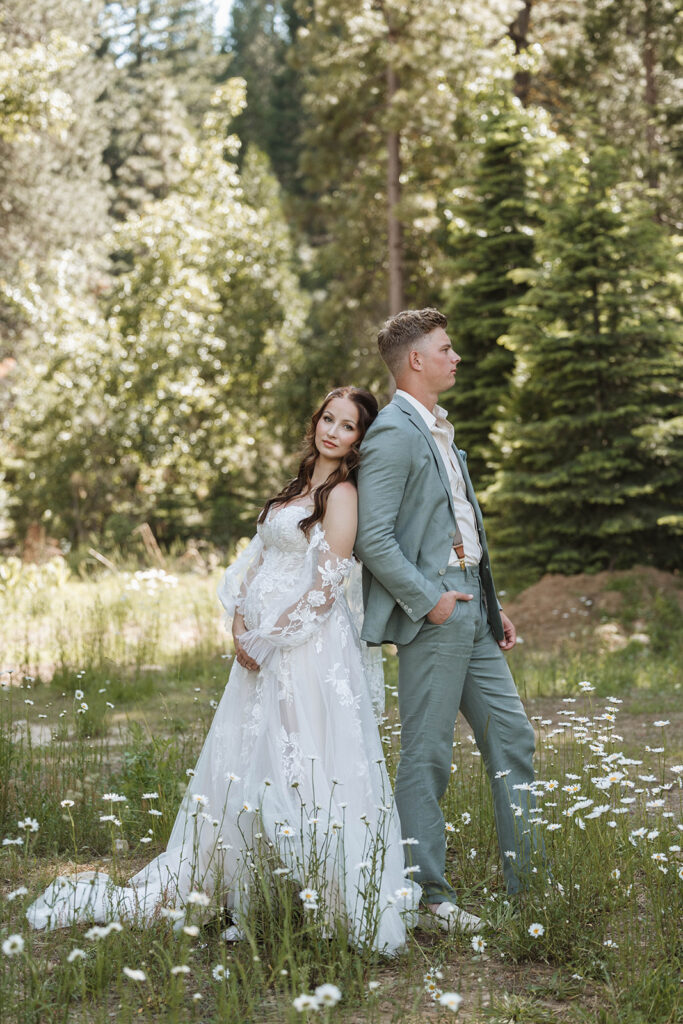 an outdoor backyard wedding in northern california
