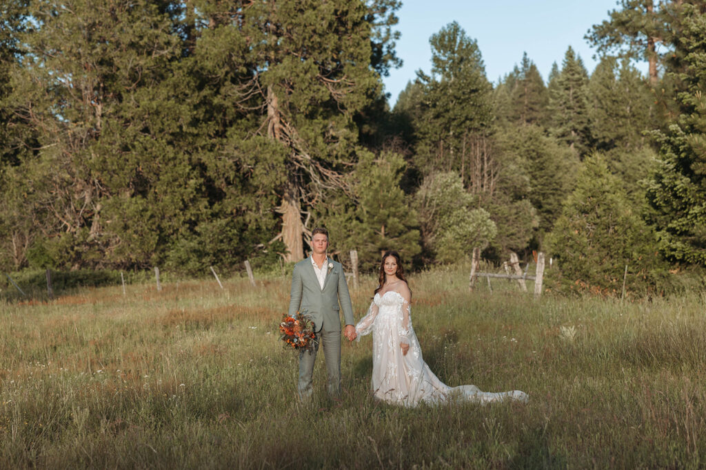 an outdoor backyard wedding in northern california
