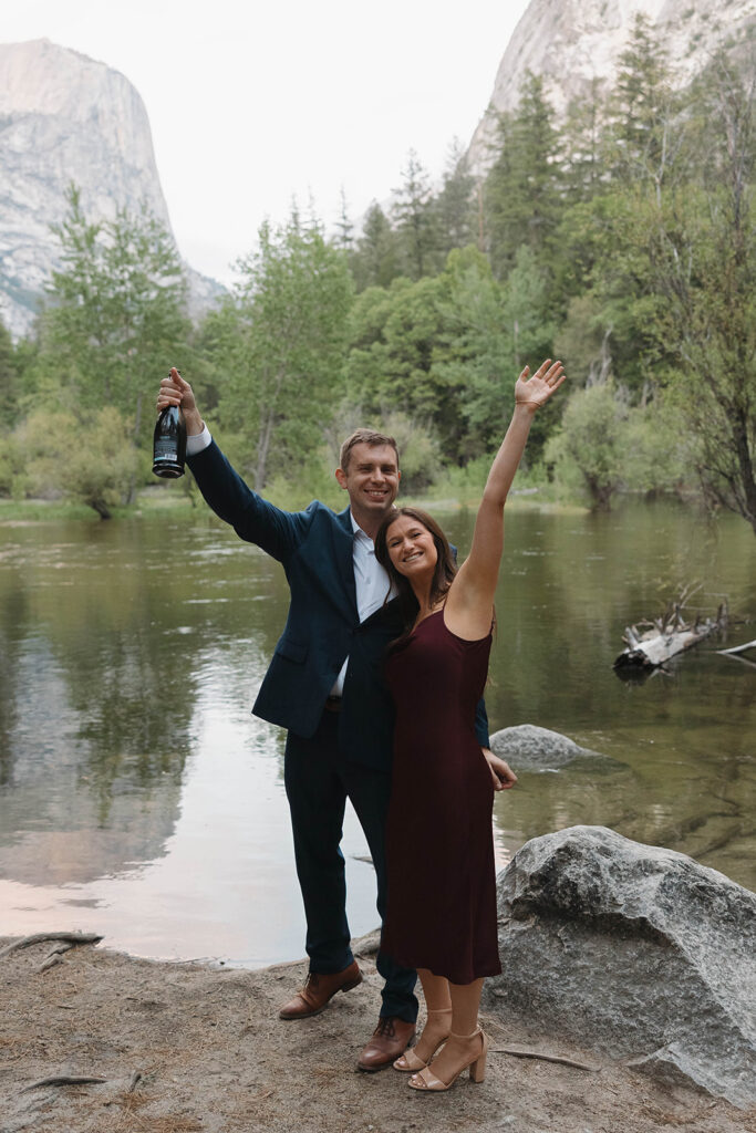 a romantic adventure engagement at yosemite
