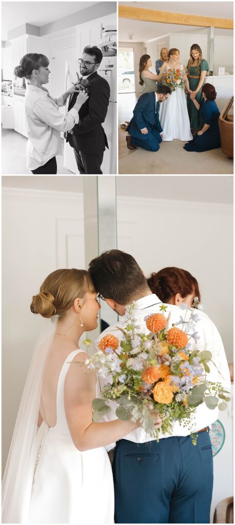 wedding photo timeline during calm getting ready moments