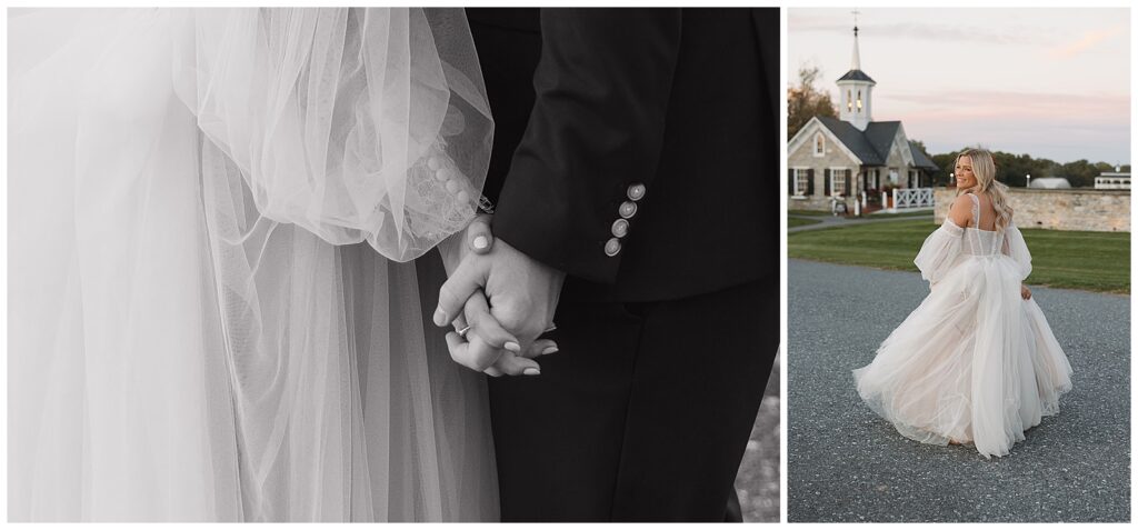 calm wedding day buffer time for sunset photos