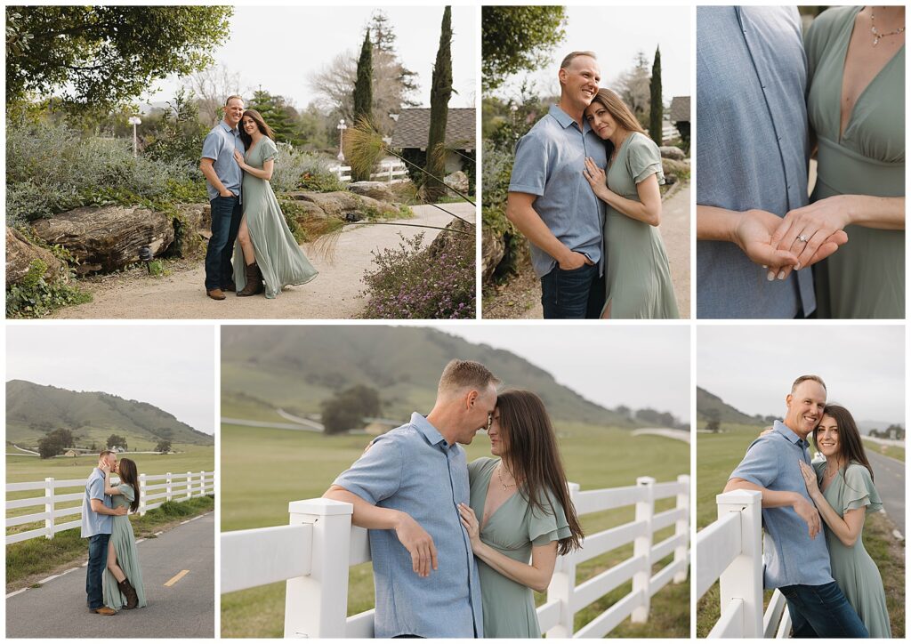Romantic countryside engagement photos in Northern California