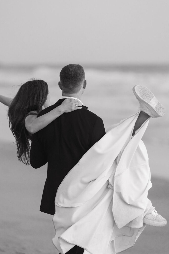 Documentary style bride and groom portraits